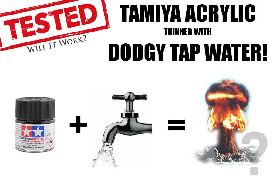 How To Thin Out Tamiya Acrylic Paint With Tap Water For